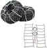 2Pcs Metal Snow Anti-Slip Tires, Steel Chain for 1/10 RC Rock Crawler TRX-4 TRX4 Axial SCX10