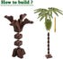 Set, BroTex Plants Tree Accessories Jungle - Botanical Parts Bricks Flower Leaf Forest Flower Plants Pieces Building