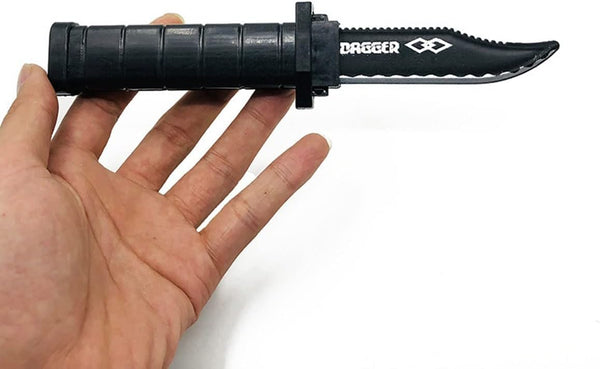 3pcs Retractable Fake Knife Toy, Plastic Prop Dagger for Halloween Fools Day Party Cosplay Joke