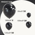 Black Balloon Garland Arch Kit - 100 Pack of 18/12/10/5 Inch Latex Balloons for Party Decorations