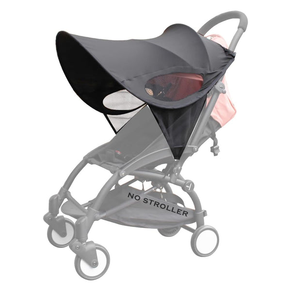 Waterproof Stroller Sun Cover, UV Protection Adjustable Buggy Sun Rain Shield, Blackout Canopy for Travel