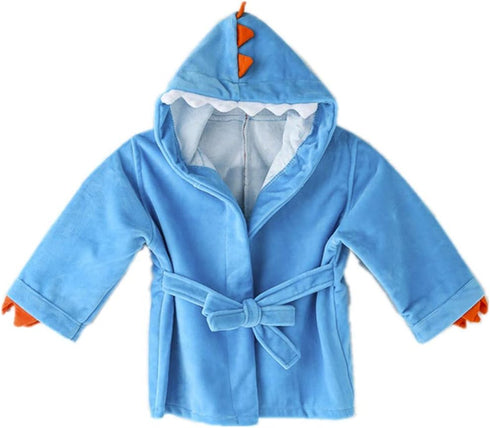 Infant Hooded Bathrobe - Cute Waddle Design for Boys