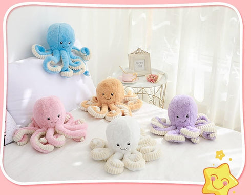 JOSON Cute Octopus Plush Toys, 16 Inch Soft Stuffed Animals for Girls and Boys Adult Birthday