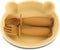Silicone Bear Shaped Baby Bowl with Suction, Spoon & Fork for Babies
