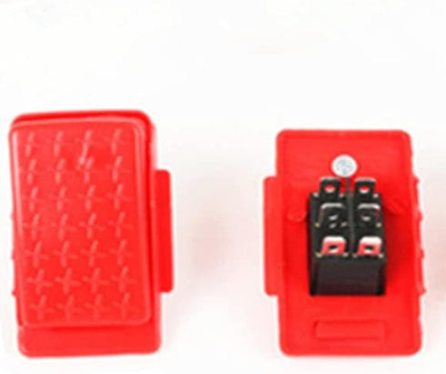 Accelerator Foot Pedal Electric Switch for Kids Electric Ride On Toy Car, Red 6-pin Socket