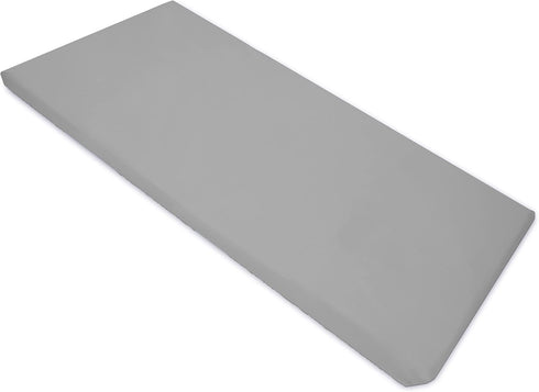 American Baby Company Gray Fitted Nap Mat Sheet 24" x 48" x 4" - Soft Microfiber Rest Mat Cover for Daycare,
