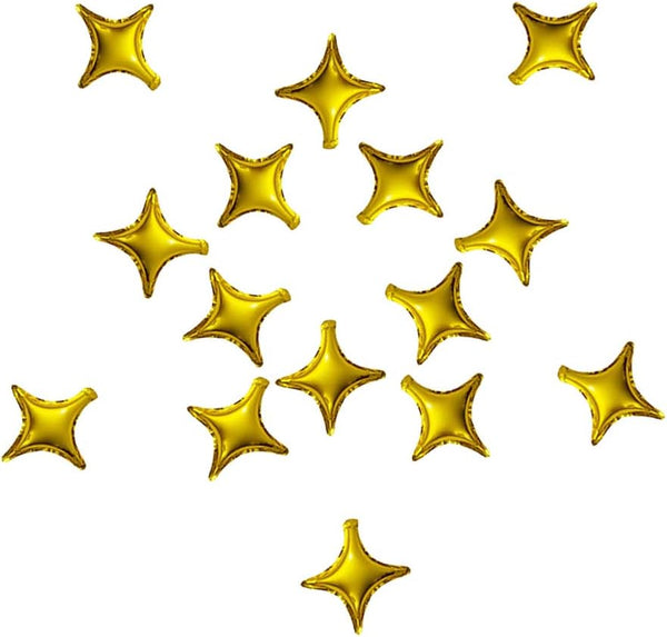 50 pcs 10 Inch Star Foil Balloons, Mixed Color Mylar Balloons for Baby Shower, Wedding, Birthday Decoration