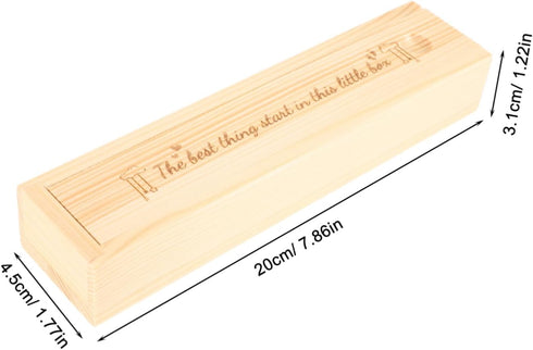 Elegant Wooden Pregnancy Test Keepsake Box with Lid Newborn Announcement Storage Case for Cherished Memories