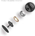 Metal Kinetic Desk Toy, 2.17'' Stress Relief Anti Anxiety Desk Fidget Toys for Adults, Optical Illusion Fidget Spinner