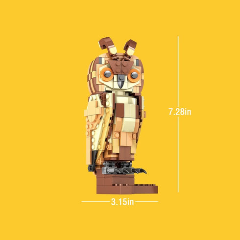 TRYMELL Set 9+ Animal Toy Building - Owl Bird Model Kit for Adults & Kids - Creative Animal Figures Collection