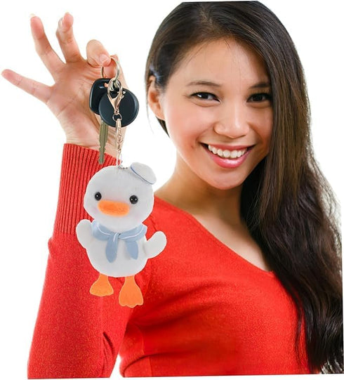 Duckling Keychain, Plush Keychain, Tiny Duck Keychains Backpack Pendant Plush Keychains Plush Duck Keyring Plush, Stuffed Animal Keychain, Stuffed Animals and Teddy Bears, Car Accessories Keychain
