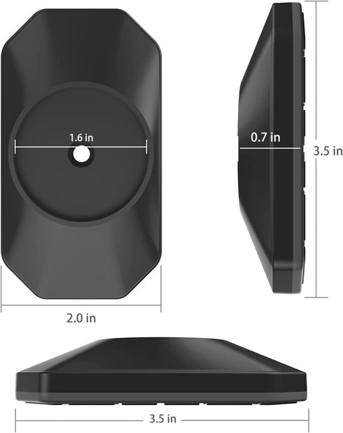 Baby Gate Wall Protector - Protect Walls & Doorways from Pet & Dog Gates - for Child Pressure Mounted Stair Safety Gate- 8 Pack, Black