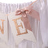 TUTOTU 1st Rose Gold Blush & White Birthday Banner - Highchair Banner, Party Decoration