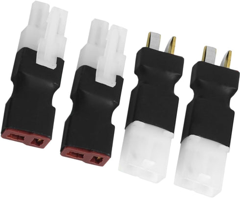 2 Pair ShareGoo Adapter, Compatible with Big Tamiya Style to T Style Plug for RC FPV Drone Car Truck