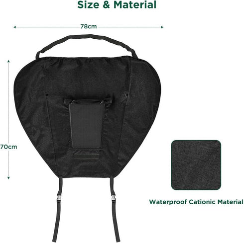 UPF 50+ Stroller Sun Shade, Universal Waterproof Cover with See Through for Baby Stroller Protection