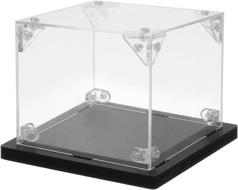 MECCANIXITY Acrylic Display Case, 4''x4'' Clear Dustproof Display Box Storage Organizer for Collectibles Action Figures