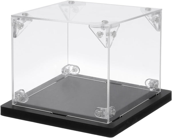 MECCANIXITY Acrylic Display Case, 4''x4'' Clear Dustproof Display Box Storage Organizer for Collectibles Action Figures