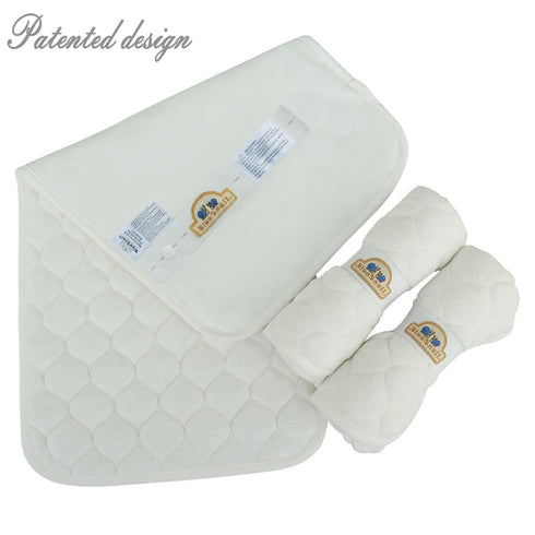 Liners,3 Count(Snow 13 27) BlueSnail Quilted Thicker Waterproof Changing Pad White x