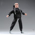 1/12 Scale Male Clothes - Men's Black Hoodie Pants Trousers for 6 Inch Action Figure Body Doll