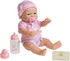 7 Set 12" 2+ (18346) JC Toys - La Newborn Nursery | Piece Doll Gift | Life-Like Asian Doll with Accessories | Purple |