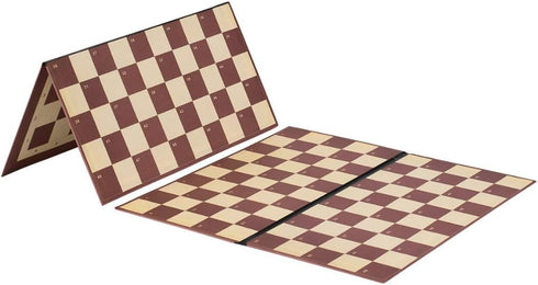 Double-Sided Cardboard Folding Chessboard Checkerboard for Playing Chess & Checkers Game