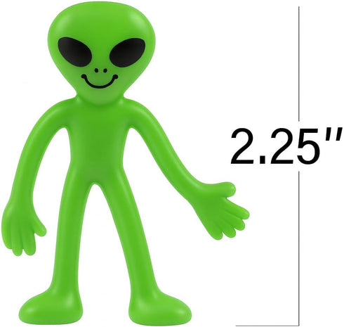 (Set 48) ArtCreativity Bendable Alien Toys, of Mini alien figures Bendy Toy for Kids, Alien Party Favors, Birthday