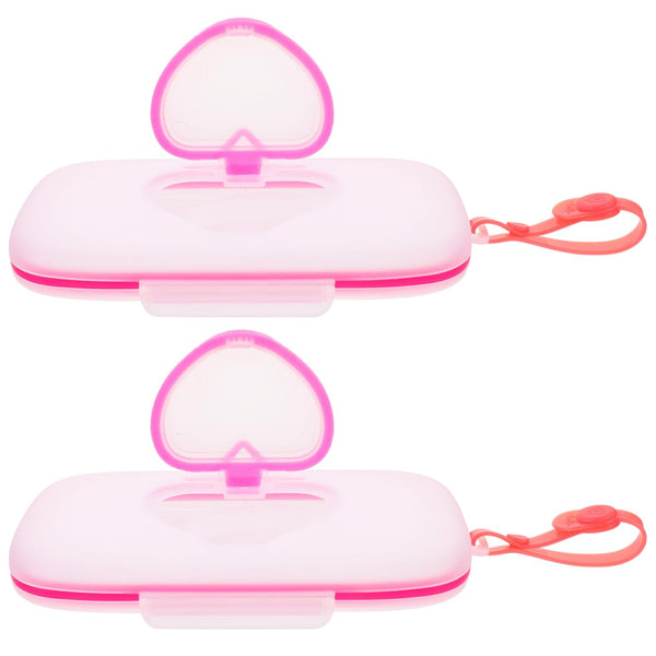 Healifty Baby Wipes Dispenser Box Portable Wet Tissue Pouch Case with Belt