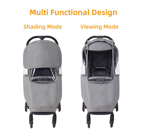 Lydomie Stroller Rain Cover, Baby Travel Weather Shield Windproof and Waterproof Protect from Dust and Snow, Universal