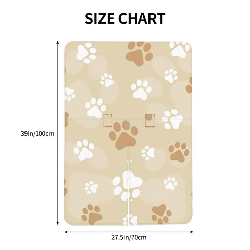 Hcpwzrf Dog Paw Print Brown Baby Car Seat Cover & Nursing Cover - Breathable Stretch Multi-Use Cover for Breastfeeding