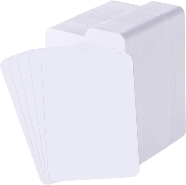 Lewtemi White Trading Card Dividers, Plastic Cards Separators for Sport Game Business Playing Card Storage, 2.6 x 3.8