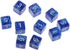 Yiotfandoll 10PCS D6 16mm 6 Polyhedral Dice Dice Acrylic Sided Dice Double Colors Game Dice for RPG MTG DND Dice Table