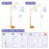 56 Inch, Wooden Floor-Standing Baby Crib Mobile Arm, Modern Aesthetic, Solid Beech Wood, Wood Wax Oil, Adjustable