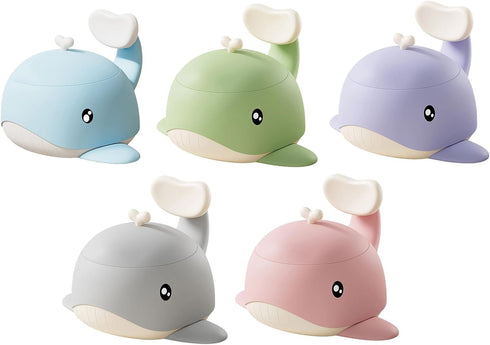 Shinycome Ergonomic Toddler Potty Chair Whale Theme Lightweight & Quick-Clean For Indoor/Outdoor Use Travel-Friendly