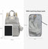 Generic Backpack Diaper Bag with Changing Pad Pacifier Case and Insulated Bottle Pocket for Mom and Dad (Gray)