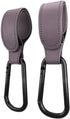jojobasec Portable Stroller Hooks Adjustable PU Leather Clip Your Purse Shopping Diaper Bags on Pram