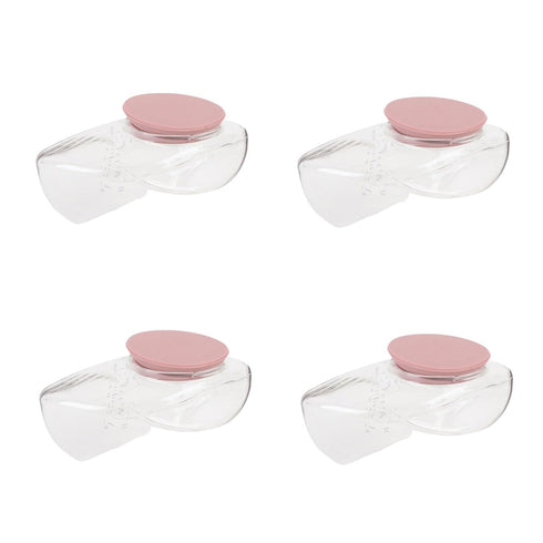 RiToEasysports 4 M9 150 ML Milk Collection Cup, Pcs PP Liquid Silicone Wearable Breast Pump Cup Accessories