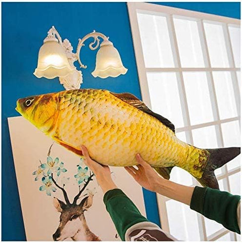 JULAN 3D Giant Soft Fish Cushion Pillow, Carp Plush Pillow Stuffed Toy for Home Decoration