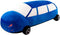 XIZHI Cute Tractor Plush Toy - Soft Stuffed Car Pillow, Long Sedan Blue Plushie Gifts for Kids Birthday