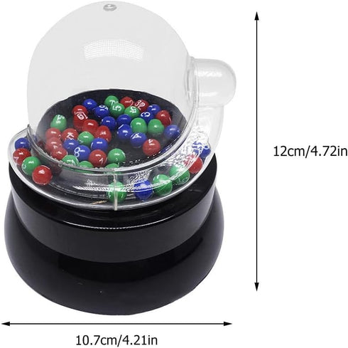 Plastic Mini Bingo Game Machine TOYANDONA: Electric Shake Lucky Ball Machine for Parties
