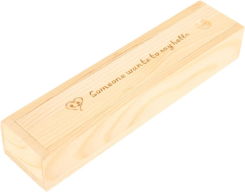 Homoyoyo Elegant Wooden Pregnancy Test Keepsake Box with Lid Announcement Storage Case