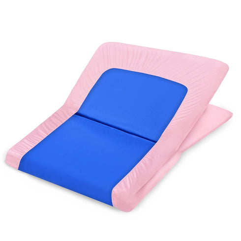 2 Pack, 24" 48" 4" Nap Mat Sheet x x Fitted Elastic Corners Preschool Day Care Rest Nap Mat Cover, Soft & Breathable