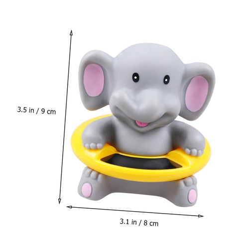 LOORGVEL 1pc Swimming Cartoon Elephant Bath Thermometer for Boy Girl Multi-Purpose Floating Water Temperature Gauge