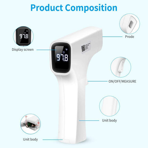 BBLove Non-Contact Infrared Forehead Digital Thermometer for Adults, Babies & Kids
