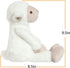 Apricot Lamb Toys Plush Lamb, Stuffed Sheep Stuffed Fuzzy Baby Lamb, Perfect for Girls Boys Newborn Baby (White Lamb,
