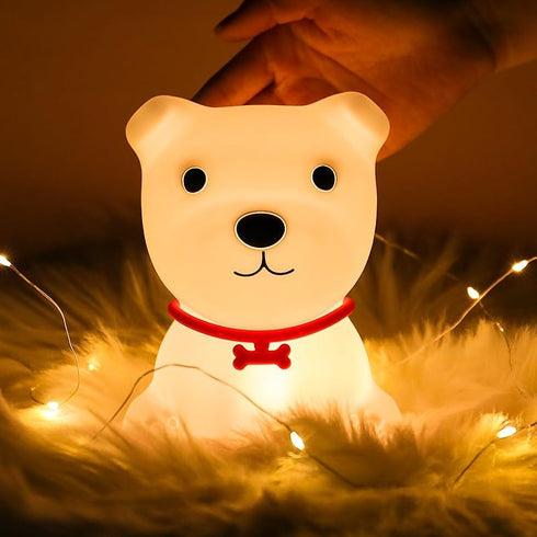 Dimmable Tremdwoto Dog Night Light for Kids,Cute Colorful Night Light with Remote Baby Girl Squishy Night Lights Lamp