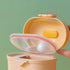 PERSELOSO 5.31X5.31X3.93 Inch Portable Milk Powder Box Formula Dispenser with Airtight Seal and Separate Spoon Precise