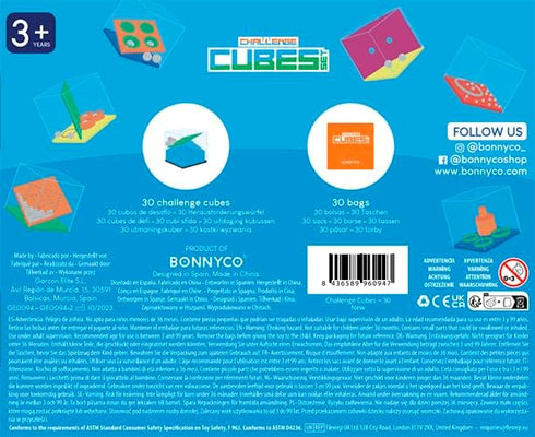 BONNYCO Brain Teaser Puzzles Cubes - Party Favors for Kids, Pack of 30 Pinata Goodie Bags Stuffers