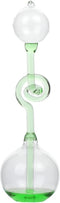 Office Thinking Hand Boiler, Glass Science Energy Transfer Experiment Thermometer Spiral Glass Toy Gifts (Green)