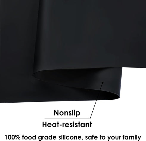 2 Pack Countertop 23.6 x15.75 Inch Extra Large Silicone Mats for Baking Crafts, Multipurpose Kids Dinner Placemat Desk