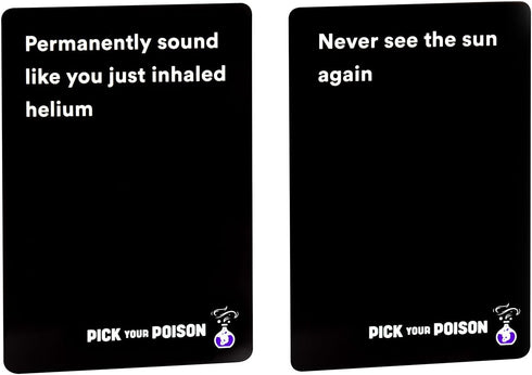 PICK YOUR POISON Party Game - “What Would You Rather Do?” Family Card Game for Kids, Teens, Adults, and Families
